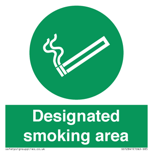 Designated smoking area